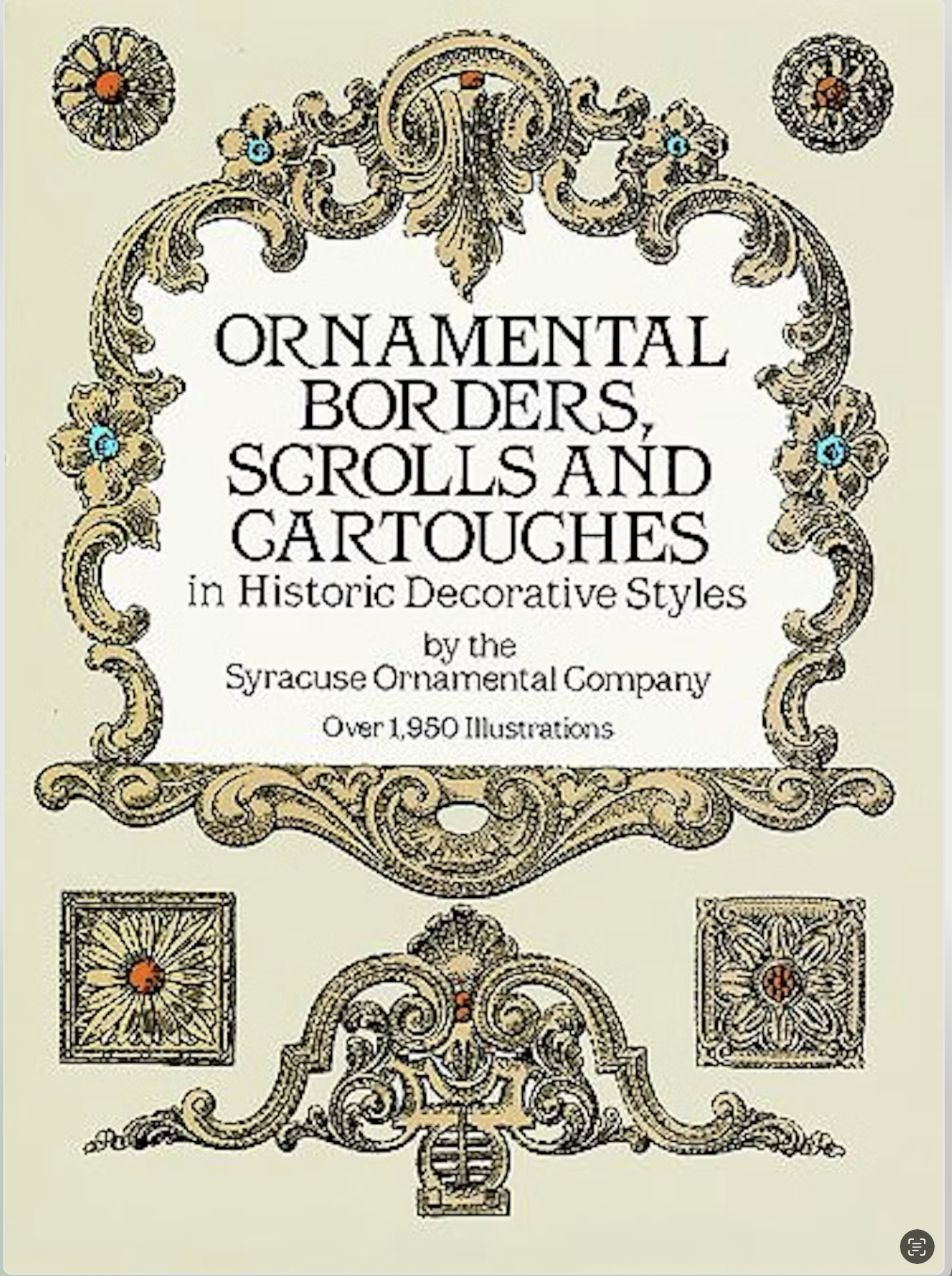 Ornamental borders, scrolls and cartouches