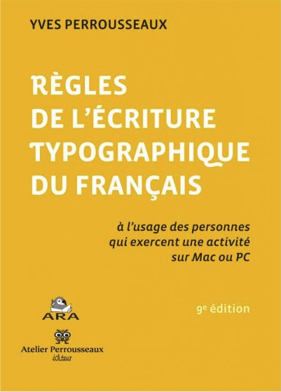 Règles de l'écriture typographique du français